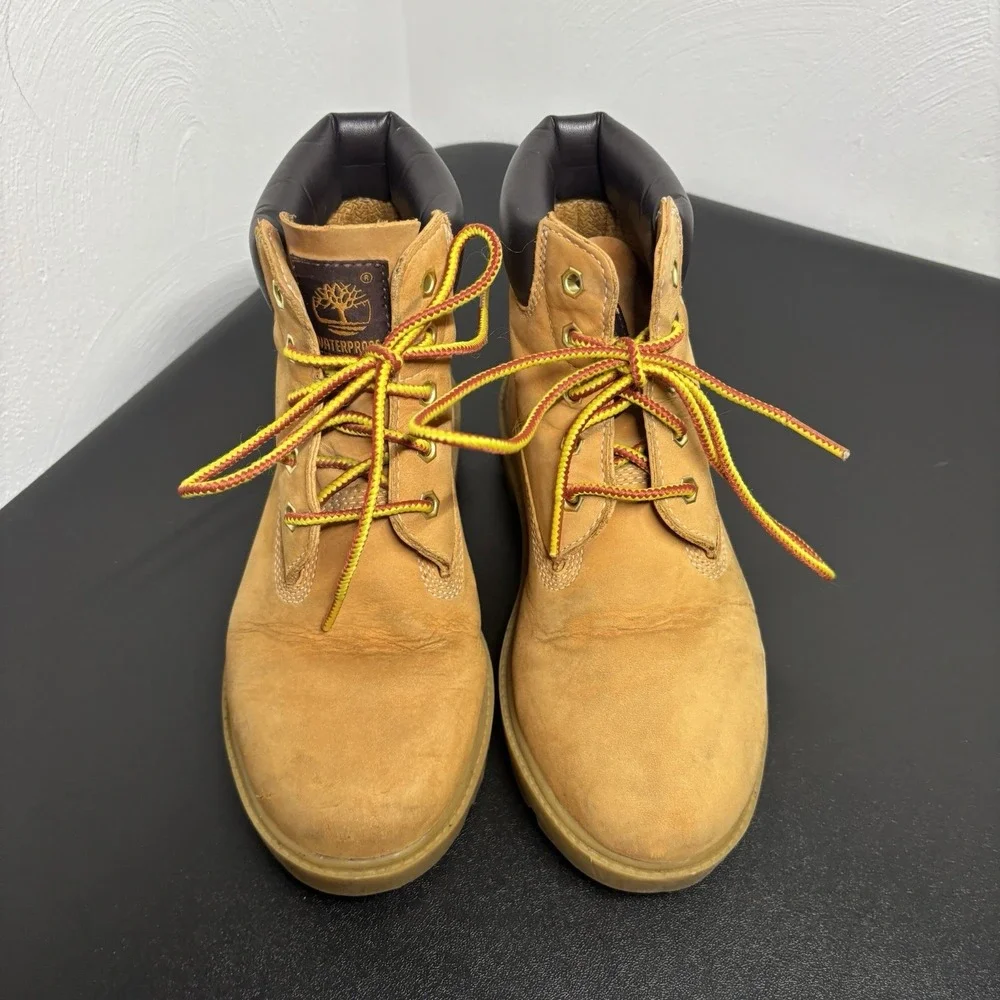 TIMBERLAND KIDS CLASSIC‎ BOOTS WHEAT Nubuck 10760 Sz 3 Youth 6